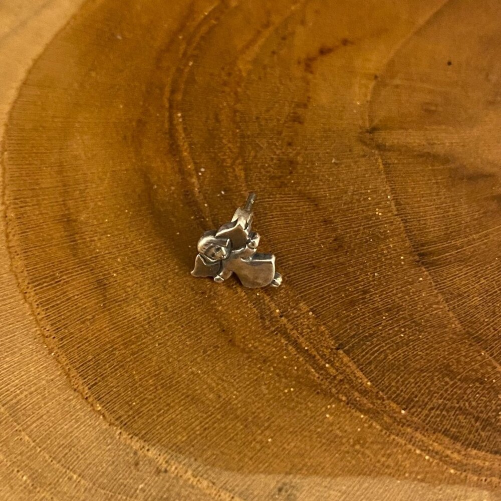 Single Retired Tiny Angel Stud Earring, Sterling … - image 1
